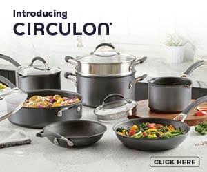 Introducing Circulon. Cookware set. Click here