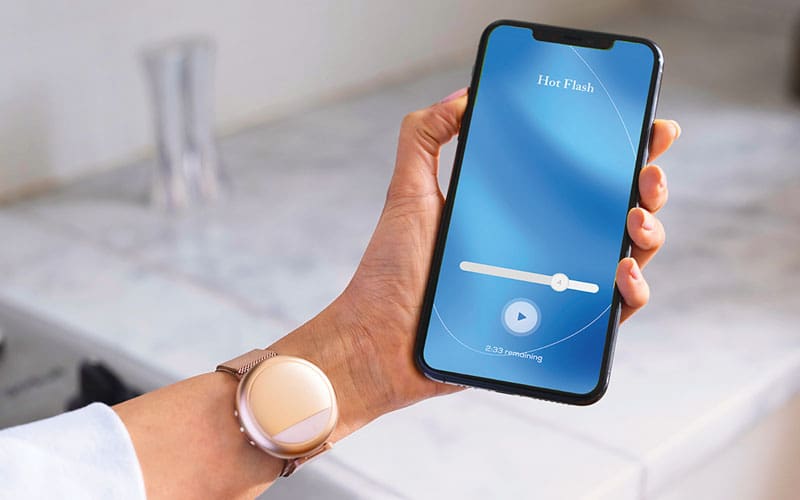 wearable device with a cell phone