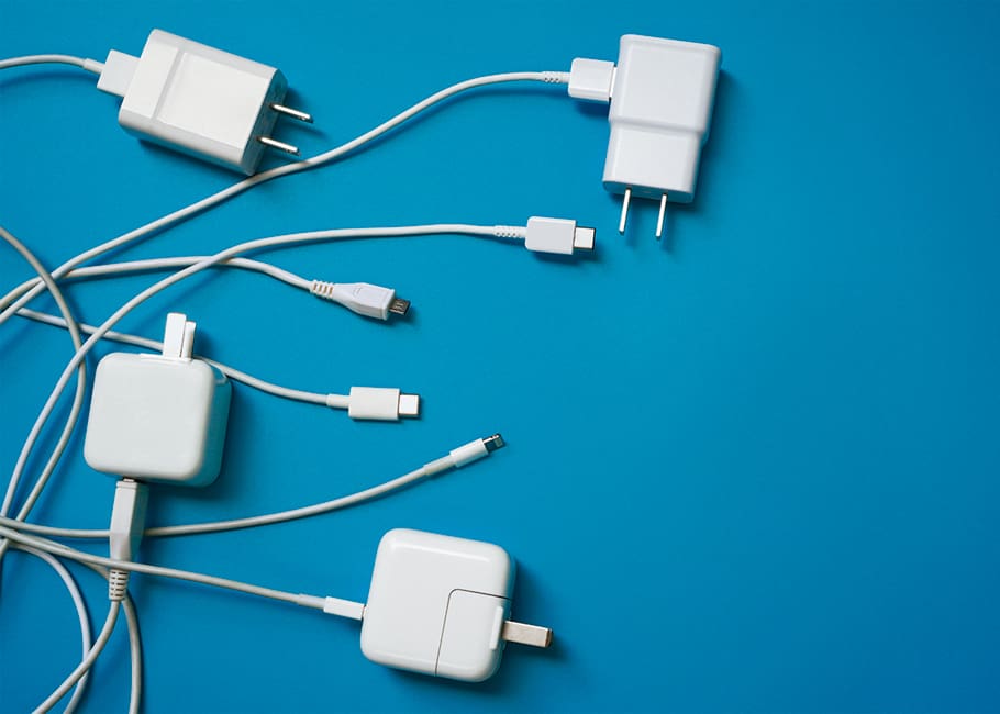 variety of chargers