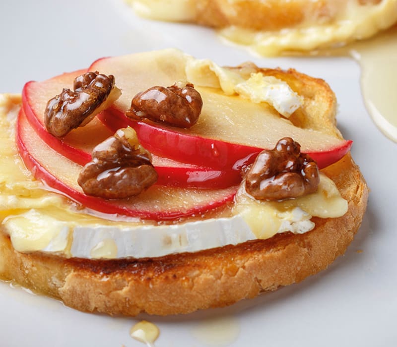 Apple and Brie Crostini