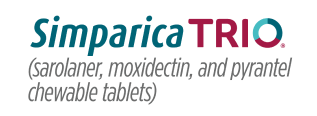 Simparica TRIO® (sarolaner, moxidectin, and pyrantel chewable tablets)