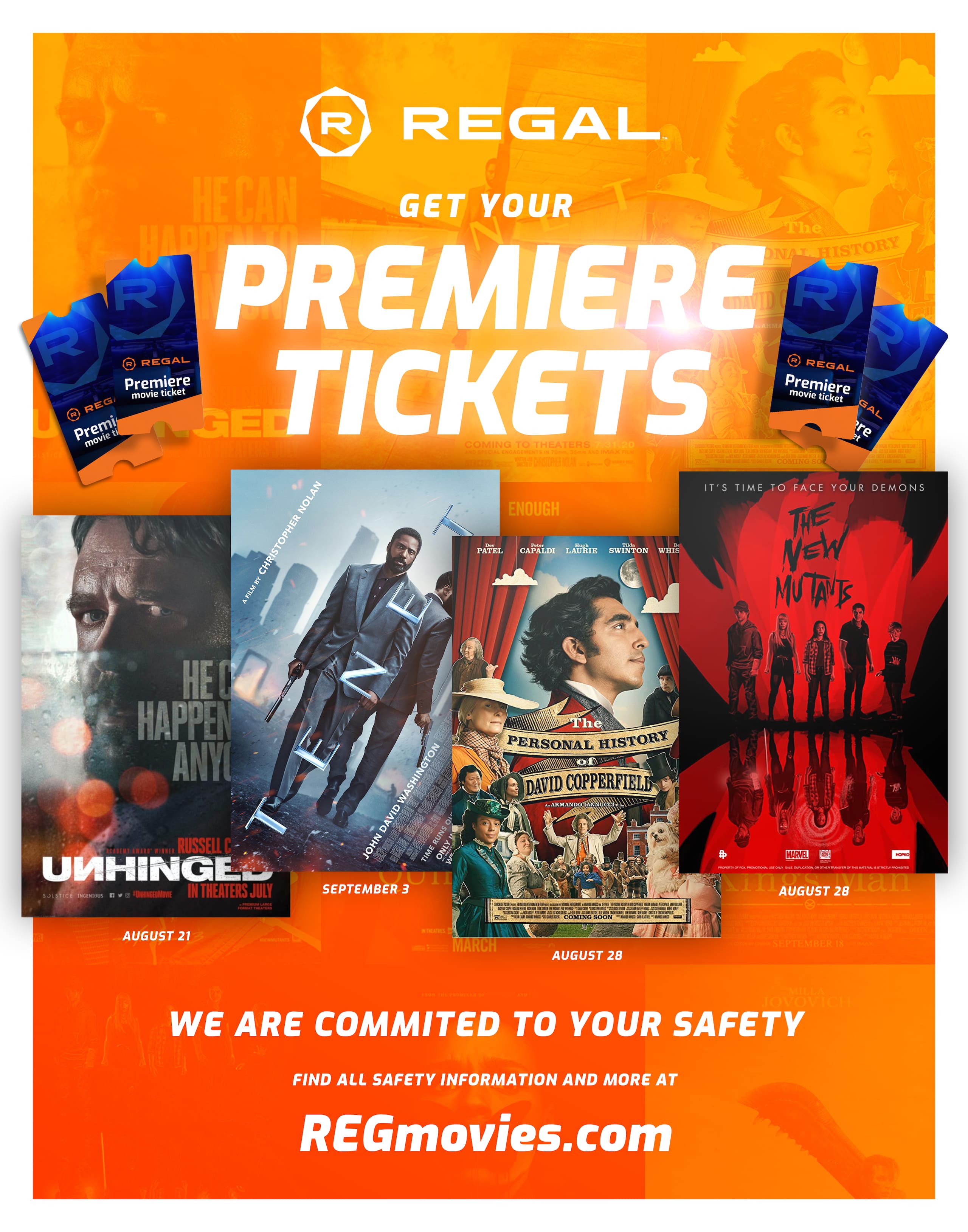 Regal Restricted Premiere Movie Tickets, 10pack Costco