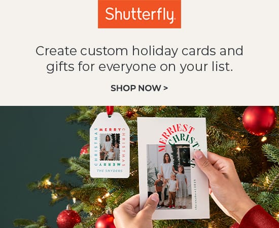 Create custom holiday cards and gifts for everyone on your list.