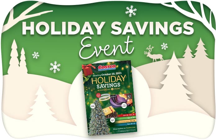 Holiday Savings, In-Warehouse & Online