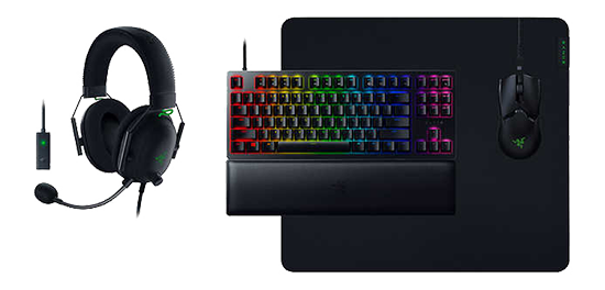 Razer Huntsman Gaming Bundle with Keyboard, Mouse, Pad and Headset