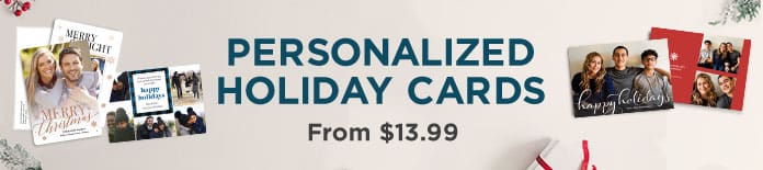 Personalized holiday cards from $13.99