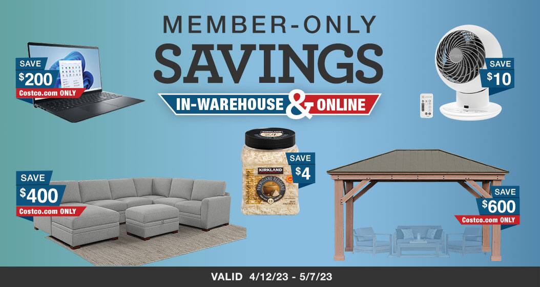 Member-Only Savings.  Valid 4/12/23 - 5/7/23.