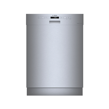 Bosch 300 Series Front Control Pocket Handle Dishwasher, Stainless Steel Tub, Removable 3rd Rack, 46 dBa