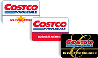 Costco Gold Star, Business and Executive Membership Cards