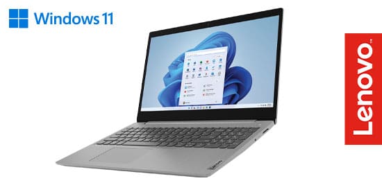 Lenovo IdeaPad 15.6-inch Touchscreen Laptop with Intel Core i3 Processor, 8GB Memory, 256GB SSD and Windows 11 S Mode