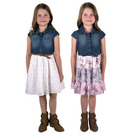 Zunie Kids' Denim Dress