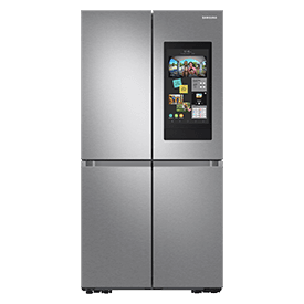 Samsung 29 cu. ft. Smart 4-Door Flex refrigerator with Family Hub and Beverage Center, Stainless Steel