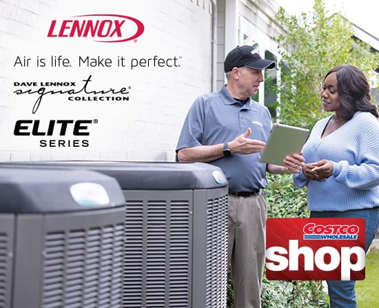 Lennox. Air is life. Make it perfect. Dave Lennox collection. Elite Series.